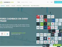 Tablet Screenshot of forexcashbackcloud.com